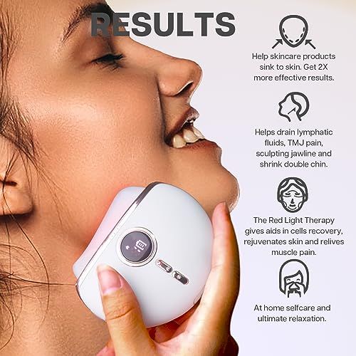 "GlowLift Pro — Electric Gua Sha Face Massager | 12-Speed Vibration + Red Light Therapy"