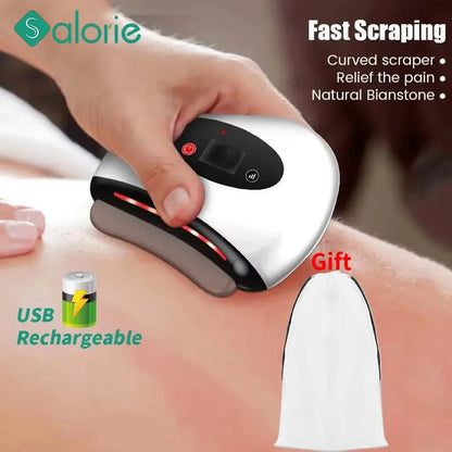 "GlowLift Pro — Electric Gua Sha Face Massager | 12-Speed Vibration + Red Light Therapy"